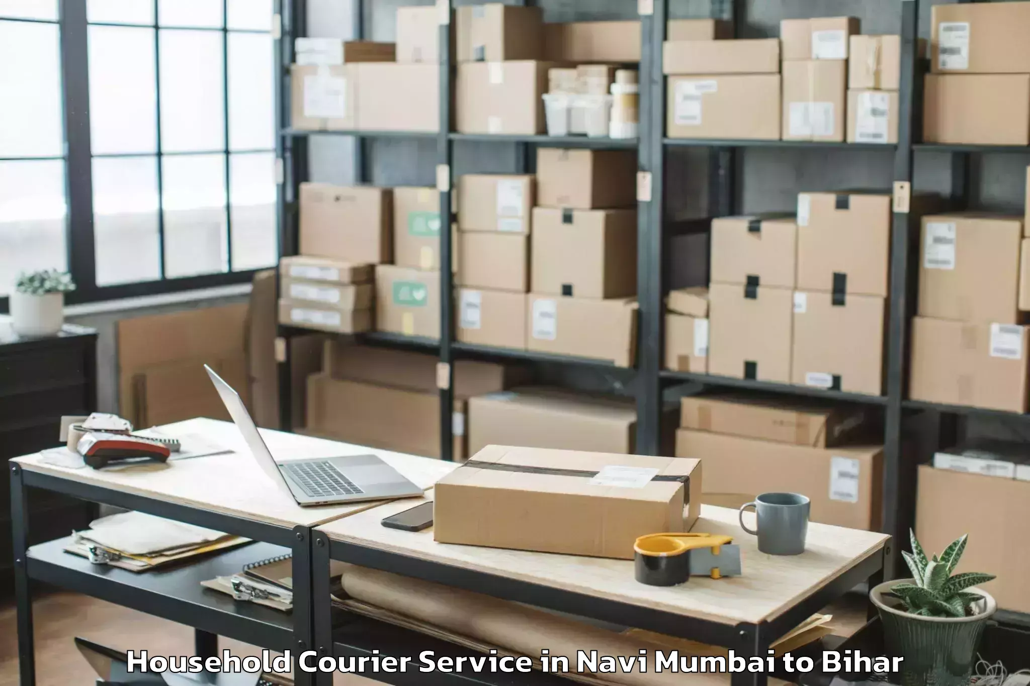 Get Navi Mumbai to Raxaul Household Courier